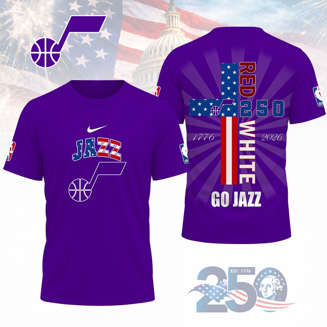 LIMITED EDITION - NEW CUSTOMIZED NBA29 UJZ UTAH JAZZ T-SHIRT, POLO SHIRT, ZIP POLO SHIRT, SWEATSHIRT, HOODIE & ZIP HOODIE