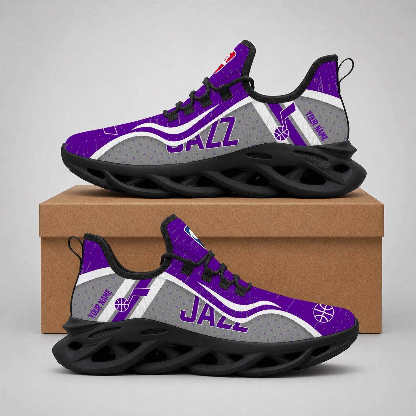 LIMITED EDITION - NEW CUSTOMIZED NBA29 UJZ UTAH JAZZ MAX SOUL SHOES