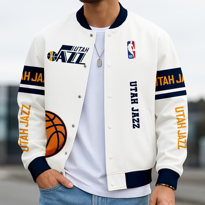 LIMITED EDITION - NEW CUSTOMIZED NBA29 UJ UTAH JAZZ BASEBALL JACKET