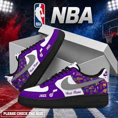 LIMITED EDITION - NEW CUSTOMIZED NBA29 UJZ UTAH JAZZ AF1 SHOES