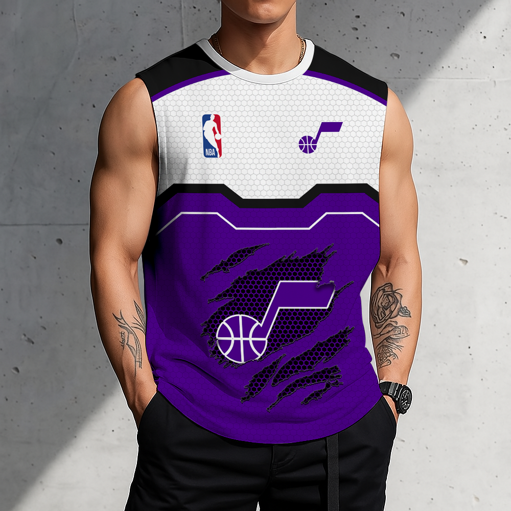 LIMITED EDITION - NEW CUSTOMIZED NBA29 UJZ UTAH JAZZ MEN'S TANK TOP