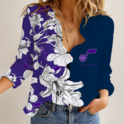 [HOT DEAL] NEW CUSTOMIZED NBA29 UJZ UTAH JAZZ WOMEN CASUAL SHIRT FOR FAN