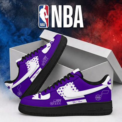 LIMITED EDITION - NEW CUSTOMIZED NBA29 UJZ UTAH JAZZ AF1 SHOES