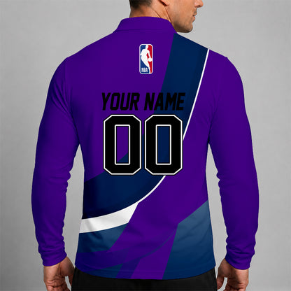 [HOT DEAL] NEW CUSTOMIZED NBA29 UJZ UTAH JAZZ MEN LONG SLEEVE POLO