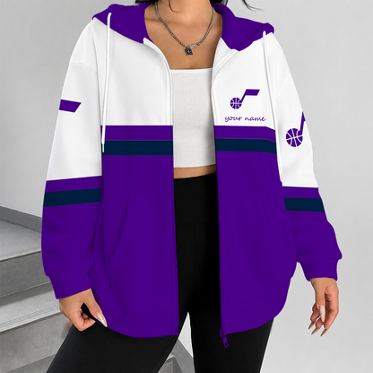 [HOT DEAL] NEW CUSTOMIZED NBA29 UJZ UTAH JAZZ ZIP HOODIE
