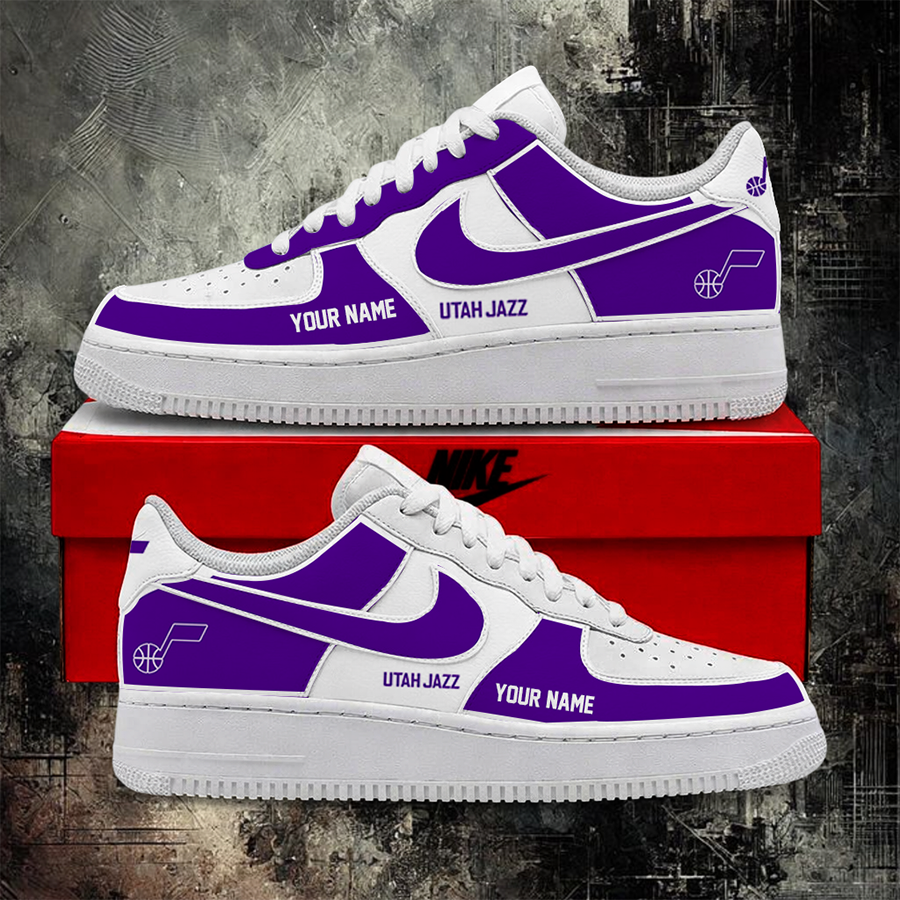 LIMITED EDITION - NEW CUSTOMIZED NBA29 UJZ UTAH JAZZ AF1 SHOES