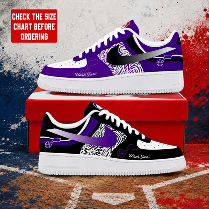 VIRAL EDITION - NEW CUSTOMIZED NBA29 UJZ UTAH JAZZ AF1 SNEAKERS