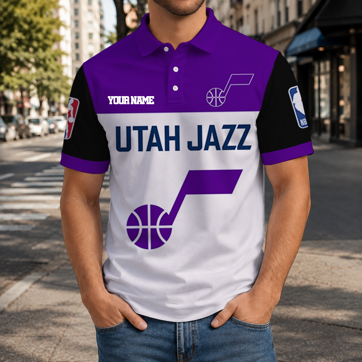 SPECIAL EDITION - NEW CUSTOMIZED NBA29 UJZ UTAH JAZZ T-SHIRT, POLO SHIRT, ZIP POLO SHIRT, SWEATSHIRT, HOODIE & ZIP HOODIE