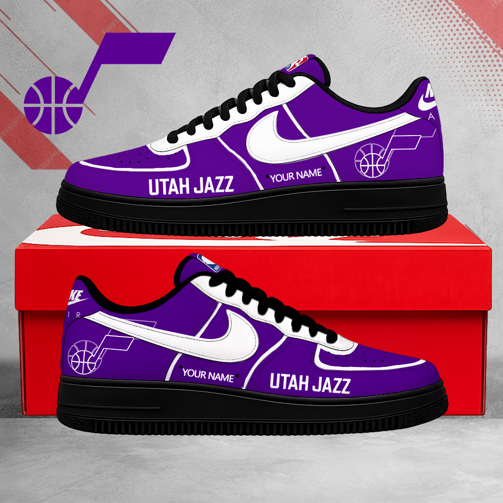 LIMITED EDITION - NEW CUSTOMIZED NBA29 UJZ UTAH JAZZ AF1 SNEAKERS