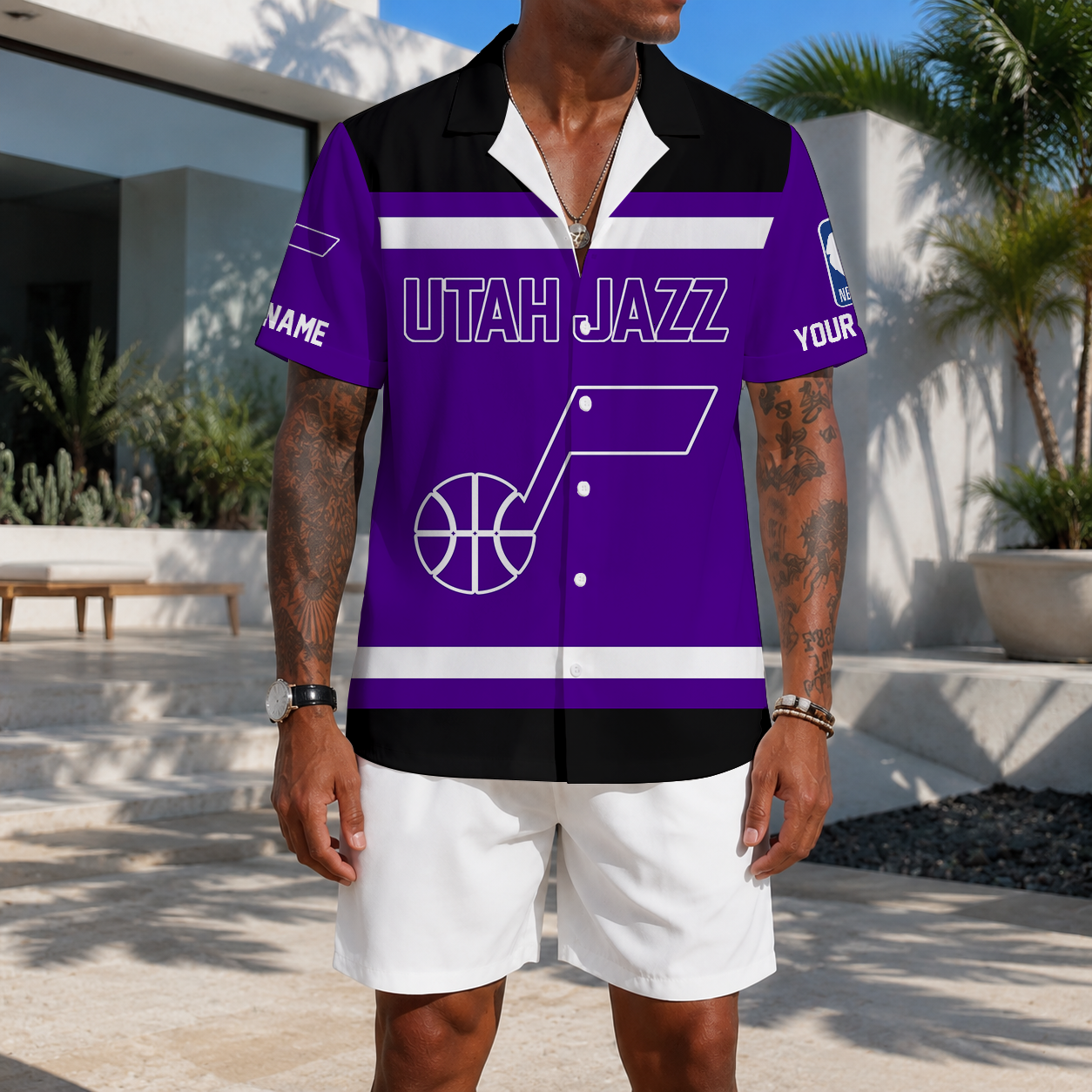 EXCLUSIVE EDITION - NEW CUSTOMIZED NBA29 UJZ UTAH JAZZ UNISEX HAWAIIAN SHIRT