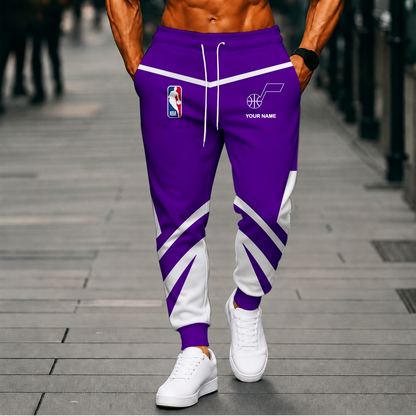 LIMITED EDITION - NEW CUSTOMIZED NBA29 UJZ UTAH JAZZ SWEATPANTS