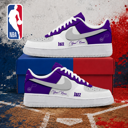 MEGA SALE - NEW CUSTOMIZED NBA29 UJZ UTAH JAZZ AF1 SNEAKERS