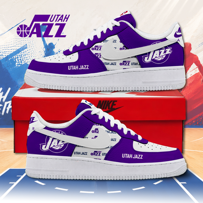 LIMITED EDITION - NEW CUSTOMIZED NBA29 UJZ UTAH JAZZ AF1 SNEAKERS