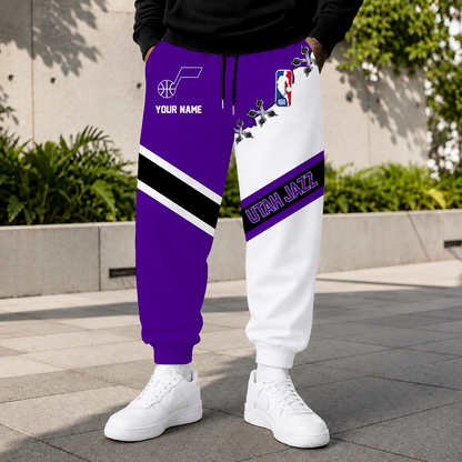 ELITE EDITION - NEW CUSTOMIZED NBA29 UJZ UTAH JAZZ SWEATPANTS