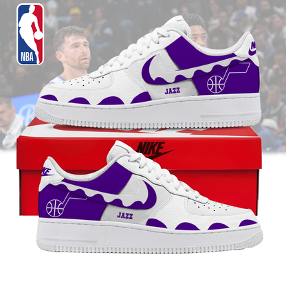 LIMITED EDITION - NEW CUSTOMIZED NBA29 UJZ UTAH JAZZ AF1 SNEAKERS