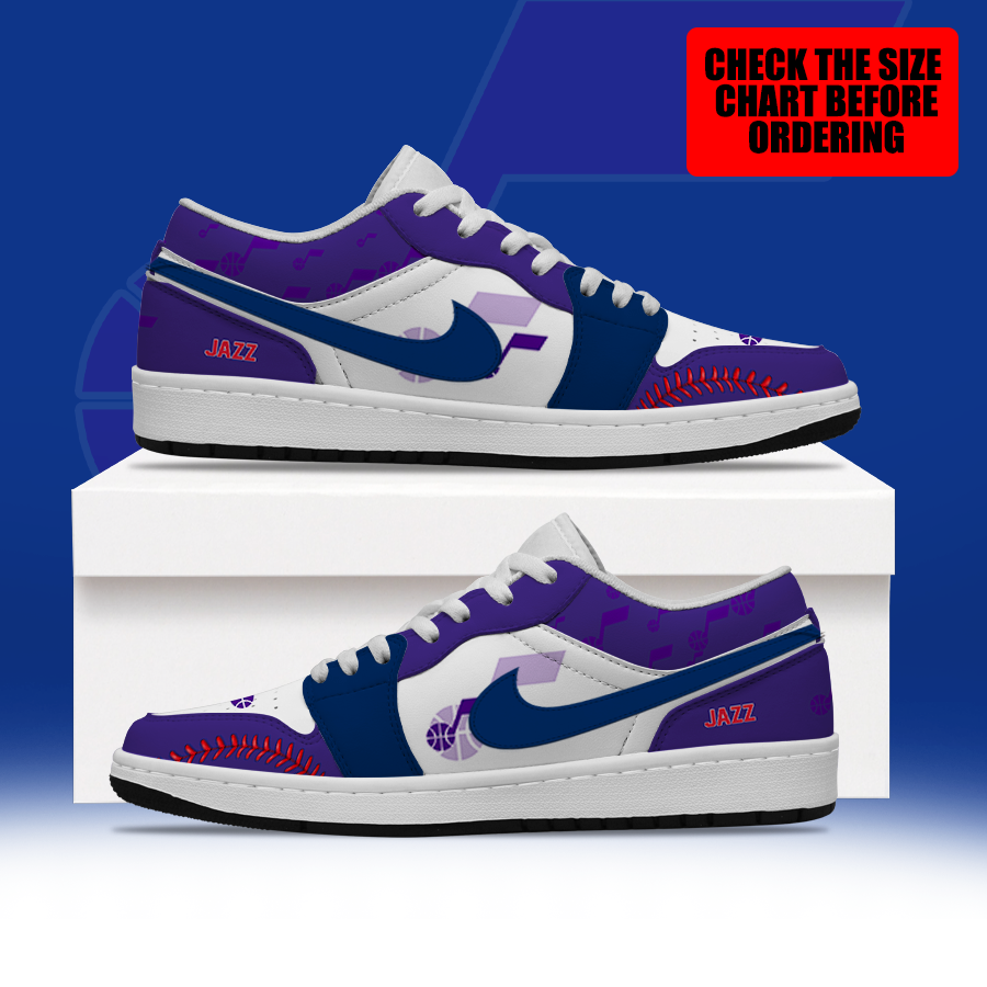 [HOT DEAL] NEW CUSTOMIZED NBA29 UJZ UTAH JAZZ AIR JORDAN LOW SHOES
