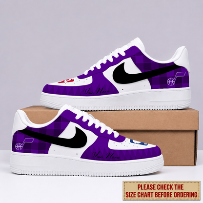EXCLUSIVE EDITION - NEW CUSTOMIZED NBA29 UJZ UTAH JAZZ AF1 SNEAKERS