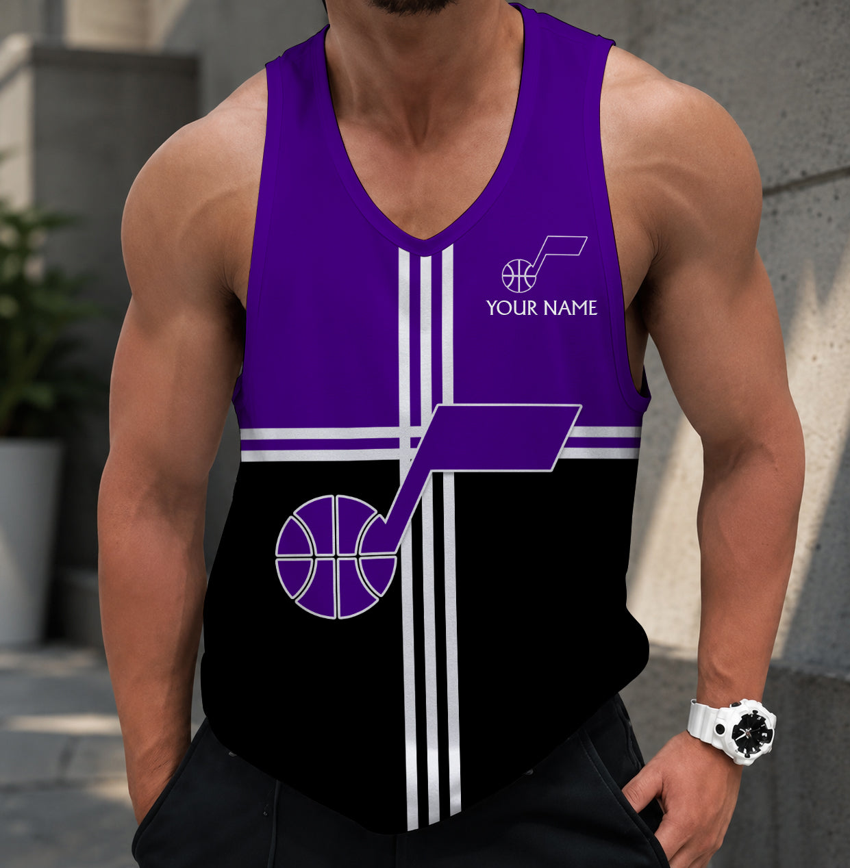 LIMITED EDITION - NEW CUSTOMIZED NBA29 UJZ UTAH JAZZ MEN'S TANK TOP