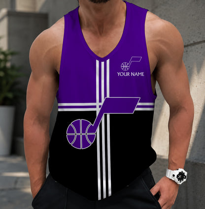 LIMITED EDITION - NEW CUSTOMIZED NBA29 UJZ UTAH JAZZ MEN'S TANK TOP