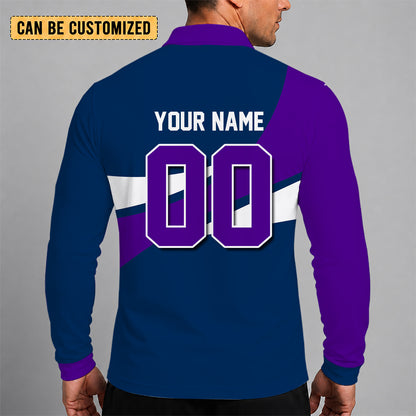 [HOT DEAL] NEW CUSTOMIZED NBA29 UJZ UTAH JAZZ MEN LONG SLEEVE POLO