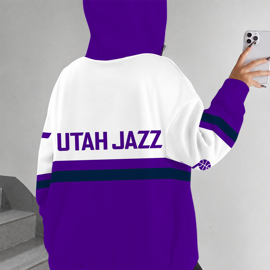 [HOT DEAL] NEW CUSTOMIZED NBA29 UJZ UTAH JAZZ ZIP HOODIE