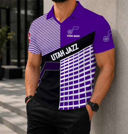 LIMITED EDITION - NEW CUSTOMIZED NBA29 UJZ UTAH JAZZ POLO SHIRT