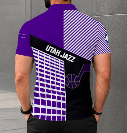 LIMITED EDITION - NEW CUSTOMIZED NBA29 UJZ UTAH JAZZ POLO SHIRT
