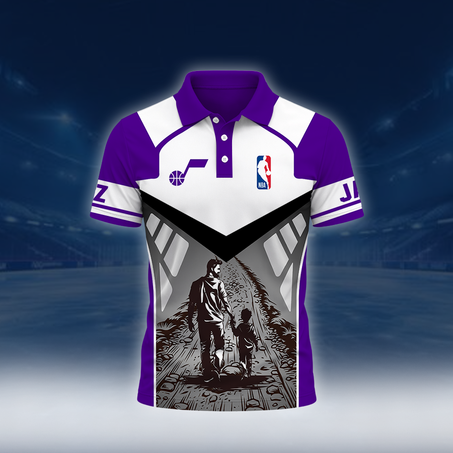 LIMITED EDITION - NEW CUSTOMIZED NBA29 UJZ UTAH JAZZ POLO SHIRT