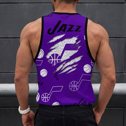 LIMITED EDITION - NEW CUSTOMIZED NBA29 UJZ UTAH JAZZ UNISEX TANK TOP