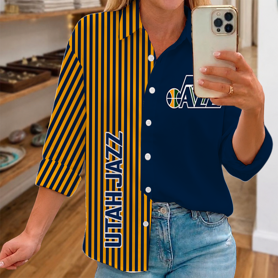 LIMITED EDITION - NEW CUSTOMIZED NBA29 UJZ UTAH JAZZ WOMEN CASUAL SHIRT FOR FAN
