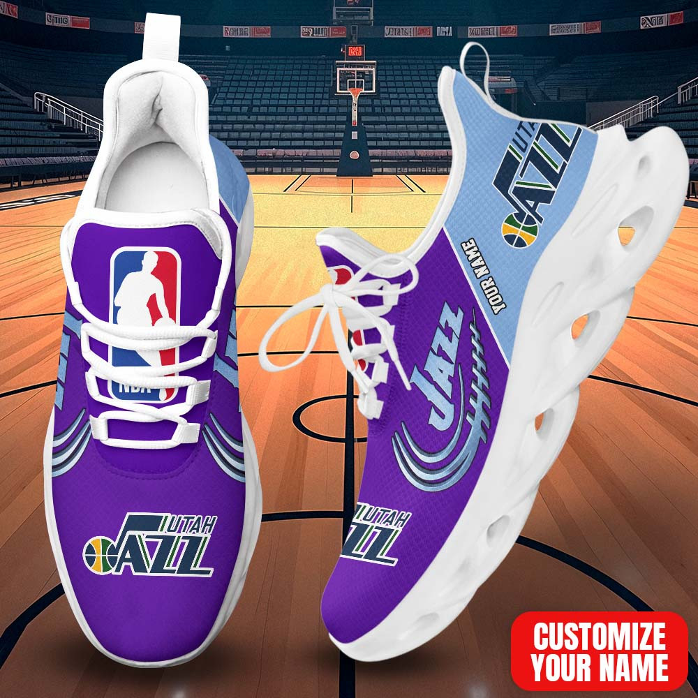 LIMITED EDITION - NEW CUSTOMIZED NBA29 UJZ UTAH JAZZ PREMIUM CLUNKY SNEAKERS