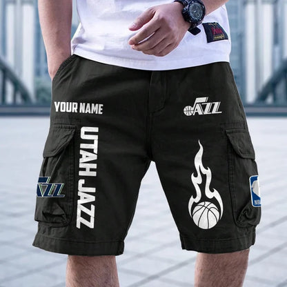 [HOT DEAL] NEW CUSTOMIZED NBA29 UJZ UTAH JAZZ CARGO SHORTS
