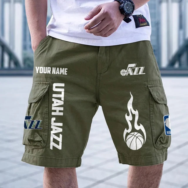 [HOT DEAL] NEW CUSTOMIZED NBA29 UJZ UTAH JAZZ CARGO SHORTS