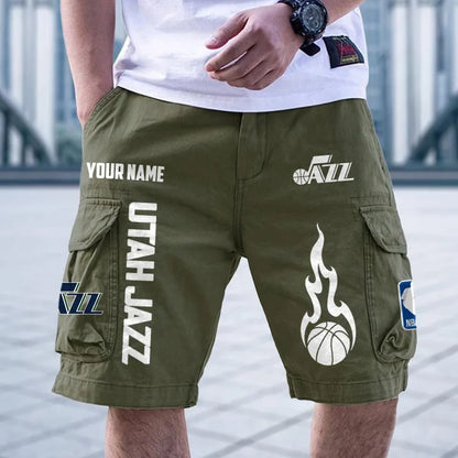 [HOT DEAL] NEW CUSTOMIZED NBA29 UJZ UTAH JAZZ CARGO SHORTS