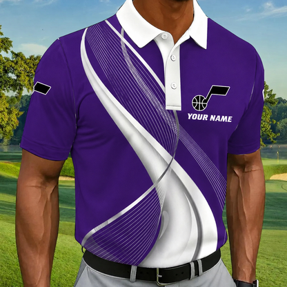 LIMITED EDITION - NEW CUSTOMIZED NBA29 UJZ UTAH JAZZ POLO SHIRT, ZIP POLO SHIRT & T-SHIRTS
