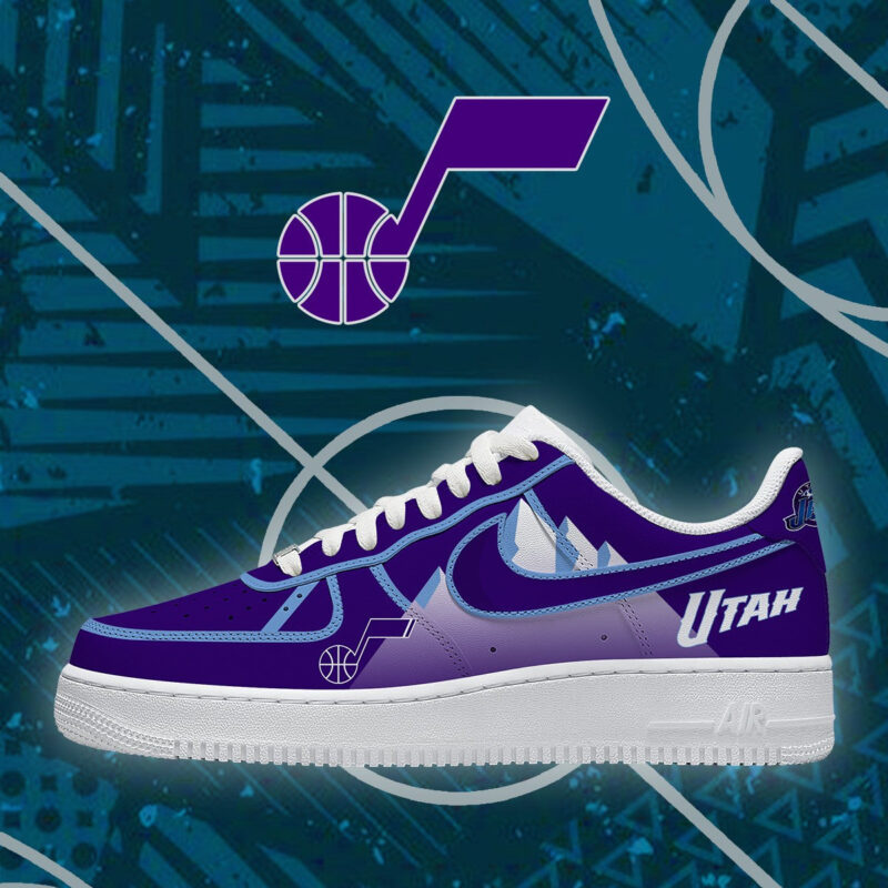 LIMITED EDITION - NEW CUSTOMIZED NBA29 UJZ UTAH JAZZ AF1 SHOES