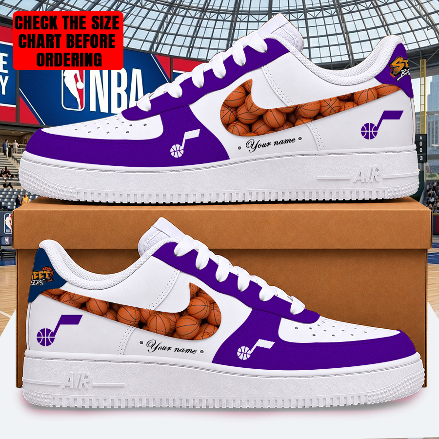 LIMITED EDITION - NEW CUSTOMIZED NBA29 UJZ UTAH JAZZ AF1 SHOES