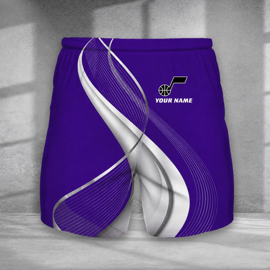 LIMITED EDITION - NEW CUSTOMIZED NBA29 UJZ UTAH JAZZ SHORT PANTS