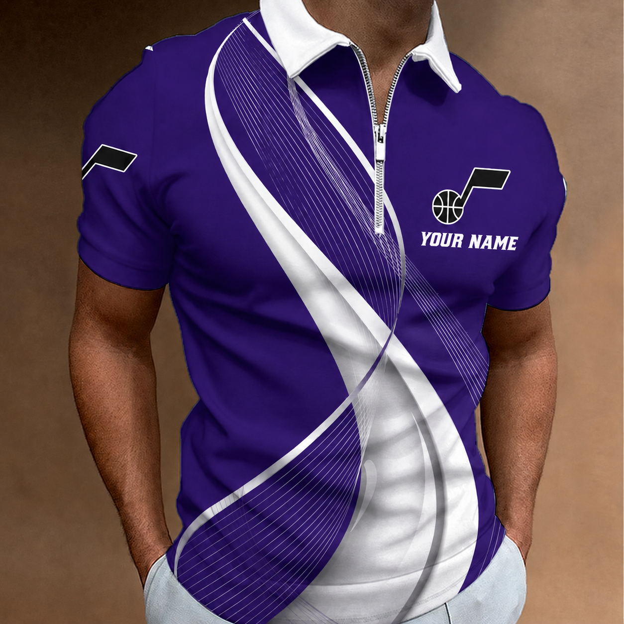 LIMITED EDITION - NEW CUSTOMIZED NBA29 UJZ UTAH JAZZ POLO SHIRT, ZIP POLO SHIRT & T-SHIRTS