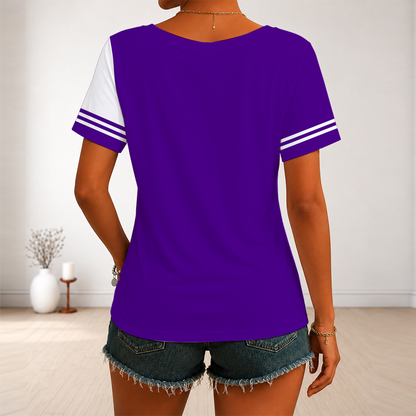 LIMITED EDITION - NEW CUSTOMIZED NBA29 UJZ UTAH JAZZ V-NECK FEMALE SHIRT
