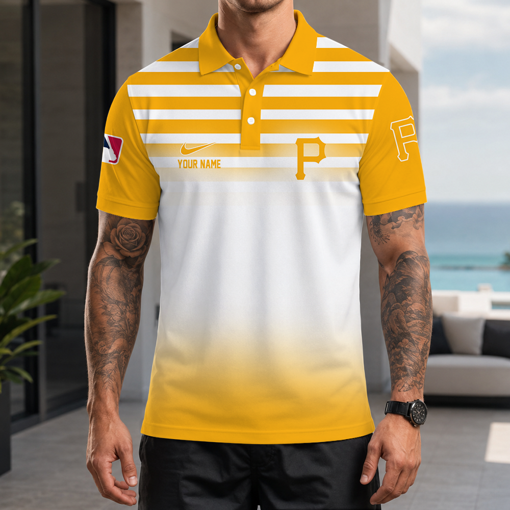 [FLASH SALE] NEW CUSTOMIZED MLB29 PHP PITTSBURGH PIRATES POLO SHIRT