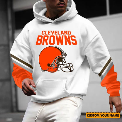ELITE EDITION - NEW CUSTOMIZED NFL29 CLB CLEVELAND BROWNS HOODIE, ZIP HOODIE, POLO SHIRT, ZIP POLO SHIRT, T-SHIRT & SWEATSHIRT