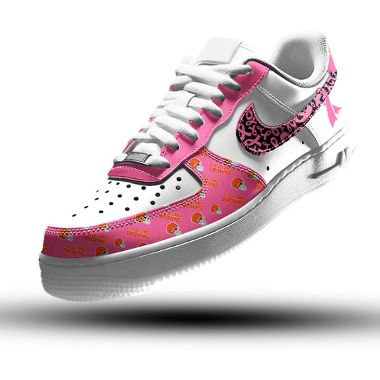VIRAL EDITION - NEW CUSTOMIZED NFL29 CLB CLEVELAND BROWNS AF1 SNEAKERS