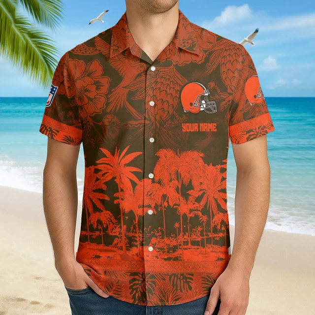 LIMITED EDITION - NEW CUSTOMIZED NFL29 CLB CLEVELAND BROWNS UNISEX HAWAIIAN SHIRT