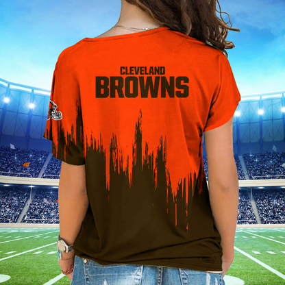 [SPECIAL OFFER] NEW CUSTOMIZED NFL29 CLB CLEVELAND KHAKIS SHOULDER SHIRT