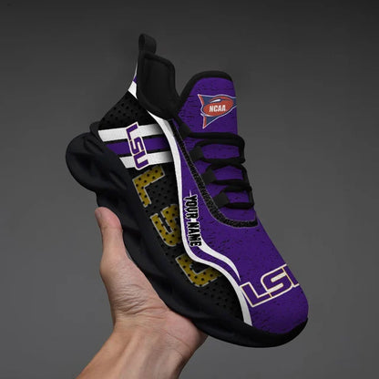 EXCLUSIVE EDITION - NEW CUSTOMIZED NCAA FBS29 LST LSU TIGERS CLUNKY SNEAKERS