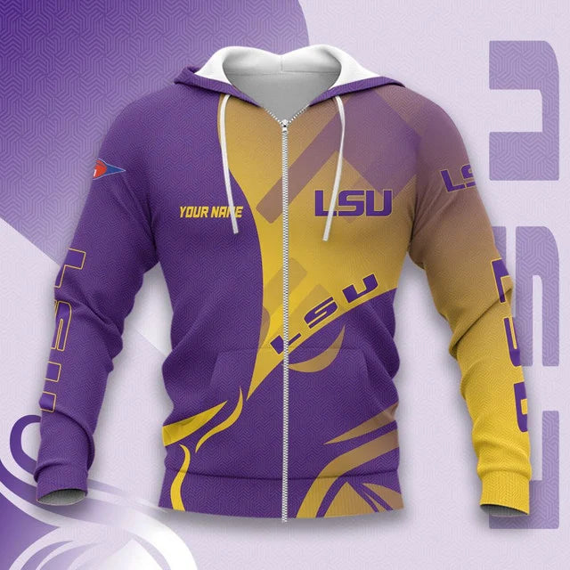 MEGA SALE - NEW CUSTOMIZED NCAA FBS29 LST LSU TIGERS HOODIE, T-SHIRTS, ZIP HOODIE, SWEATSHIRTS & POLO SHIRT