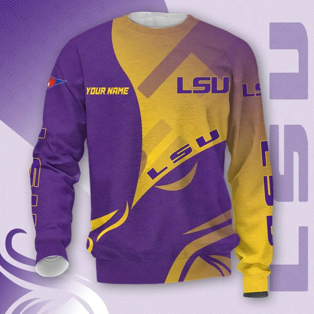 MEGA SALE - NEW CUSTOMIZED NCAA FBS29 LST LSU TIGERS HOODIE, T-SHIRTS, ZIP HOODIE, SWEATSHIRTS & POLO SHIRT