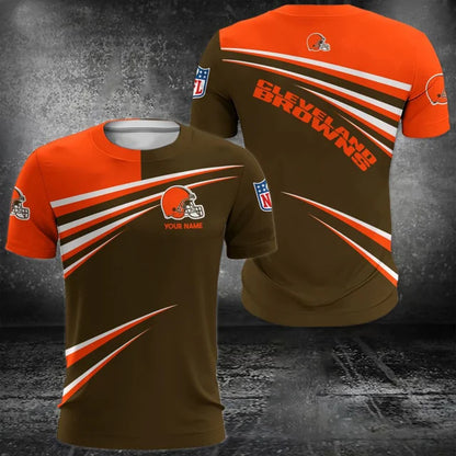VIRAL EDITION - NEW CUSTOMIZED NFL29 CLB CLEVELAND BROWNS POLO, T-SHIRT & SHORT PANTS SET
