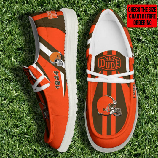 [SPECIAL OFFER] NEW CUSTOMIZED NFL29 CLB CLEVELAND BROWNS LOAFER SHOES